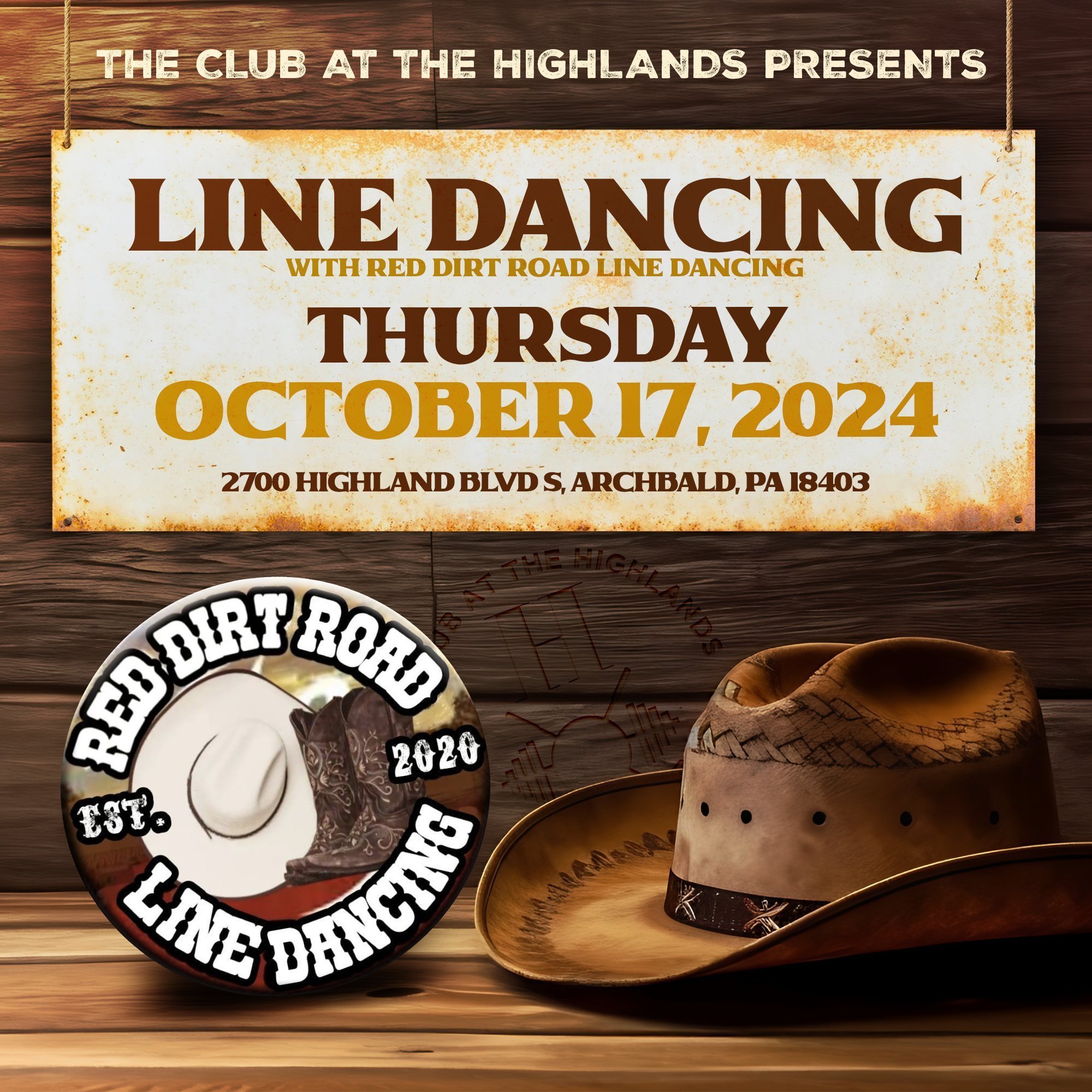 Line dancing event promo